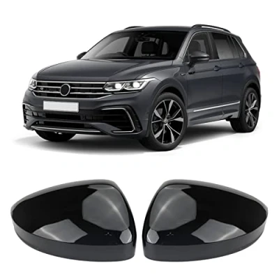 Image de Capuchon de Rétroviseur Remplacement pour VW Tiguan MK2 2017 2020, Capuchons en Chrome Mat, Coque Retroviseur Exterieur Voiture Couvercle Retroviseurs Lateraux