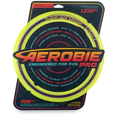 Image de Aerobie Pro Flying Ring Wurfring mit Durchmesser 33 cm, Gelb Boomerangs, 6046389, Jaune