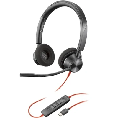 Image de POLY Micro casque Blackwire 3320 stéréo USB C + adaptateur C/A Neuf
