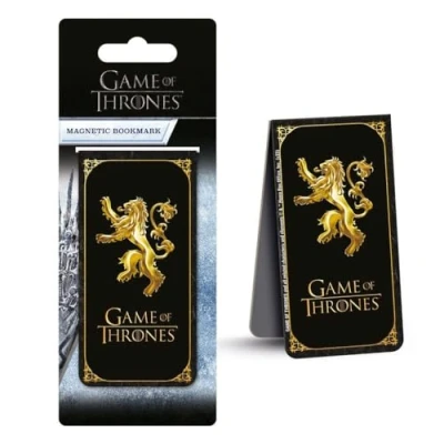 Image de Game Of Thrones Marque page magnétique Lannister Insignia (15,5 po x 6 0,2 in) (noir, doré)