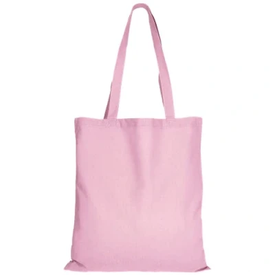 Image de TEXXILLA Lot de 100 sacs en coton Certifié Oeko TEX Avec deux anses longues 38 x 42 cm Sac toile jute Non imprimé Couleur : rose Dimensions pièces