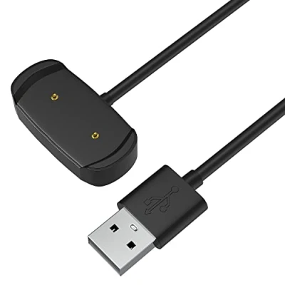 Image de Chargeur Compatible avec Amazfit GTS 4 Mini/GTR 2 / GTR 2e Mini/BIP 3 BIP U/T Rex Pro/Pop Cable USB 1 mètre Remplacement Adaptateur Charge Montre Phonillico®
