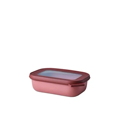 Image de Mepal Bol Multifonction Rectangulaire Boîte Conservation Alimentaire avec Couvercle Convient comme de Hermétique pour le Réfrigérateur, Micro ondes &amp; Congélateur 500 ml Vivid mauve