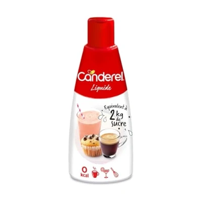 Image de Canderel Sucralose Liquide Zéro Calorie, Sucre Édulcorant Flacon 200ml x6