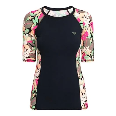 Image de Roxy Tshirt de surf, Femme, Taille: XS, Anthracite palm song s