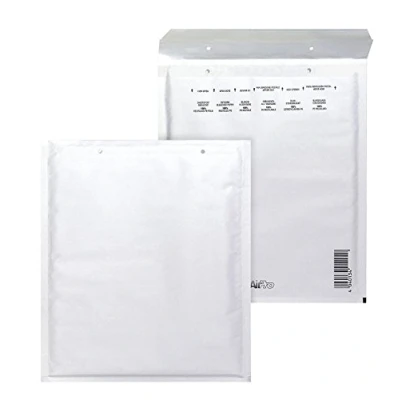 Image de Bong GmbH AirPro 12215 Enveloppe rembourrée pour envoi par avion &quot;W 4&quot; Papier Kraft 80 g/m² / Polyéthylène Fermeture bande adhésive Blanc Lot de 100 (Import Allemagne)