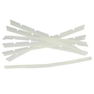 Image de vhbw 6x Languettes en caoutchouc compatible avec Neato Botvac 70E, 75 aspirateur robot Lot de lamelles rechange incl. racleur, transparent