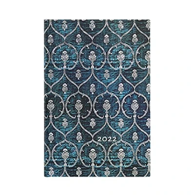 Image de Paperblanks Calendrier 12 mois 2022 bleu velours Horizontal Mini (95 x 140 mm)