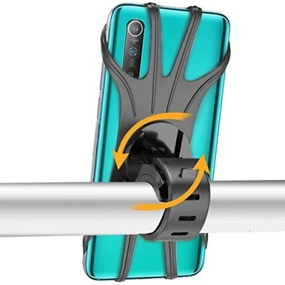 Image de EPILUM Support Téléphone Vélo &amp; Moto Universel Rotatif à 360 Porte Compatible avec Smartphone de 4,0 6,5 Pouces pour iPhone 11 X/8 Plus/8/7 Plus, Samsung