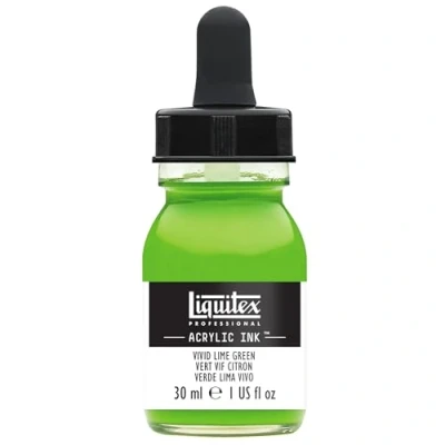 Image de Liquitex Professional Encre Acrylique Flacon Avec Pipette 30 ml Vert Vif Citron
