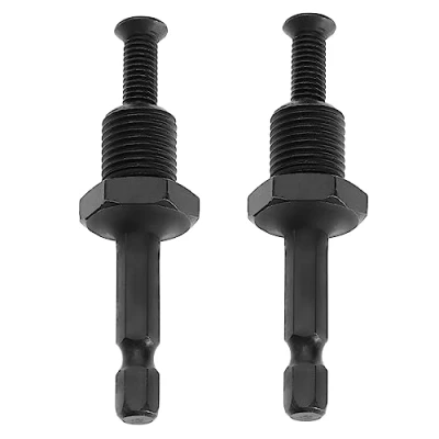 Image de Be In Your Mind 2pcs Adaptateur de Mandrin Perceuse à Percussion Électrique Tige Hexagonale Filetage 1/2&quot; 20UNF avec Vis Hexagonal 1/4&#039;&#039; pour Forage