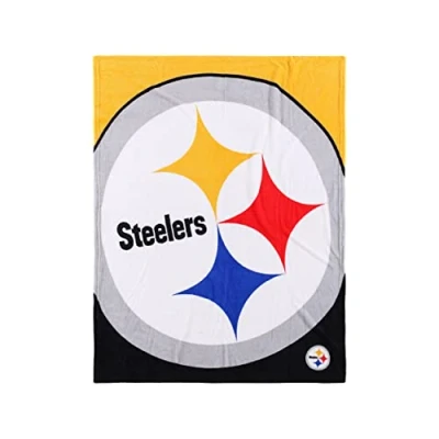 Image de FOCO Pittsburgh Steelers NFL Supreme Slumber Plush Throw Decke Stück