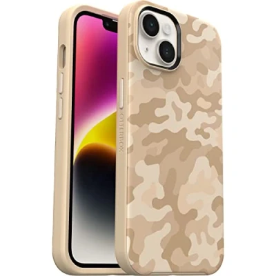 Image de OtterBox Symmetry+ Coque pour iPhone 14/iPhone 13 avec MagSafe, Antichoc, Anti Chute, de Protection Fine, supporte 3 x Plus Chutes Que la Norme Militaire, Sand Storm Camo
