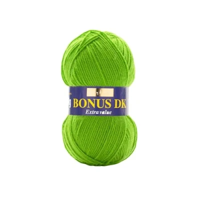 Image de Hayfield Laine pour Tricot Double Bonus DK 100 g, Fil, Jaune Citronelle, 19 x 9 cm