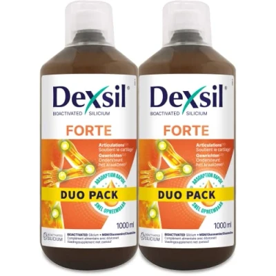 Image de Dexsil Forte Articulations Complément Alimentaire Soutient les Solution à Base de Silicium Organique, MSM, Glucosamine, Zinc et Cuivre 1 l, Lot 2