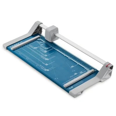 Image de Dahle Rogneuse 507 Modèle 2020 (Capacité de Coupe jusqu&#039;à 8 Feuilles, DIN A4, 320 mm Coupe, Auto Affûtante, Pression Automatique) Bleu