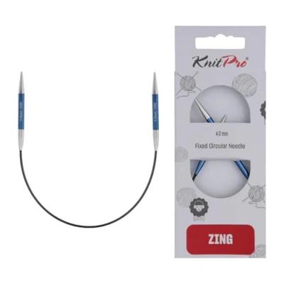 Image de KnitPro Aiguilles à tricoter fixes Zing Épingles circulaires 22,5 cm x 4 mm