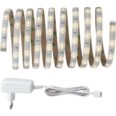 Image de Paulmann 703.20 Function YourLED Kit de base LED bande 3m, 3000K Blanc chaud, 7,5W, 12V/DC, 800 lumen, Plastique