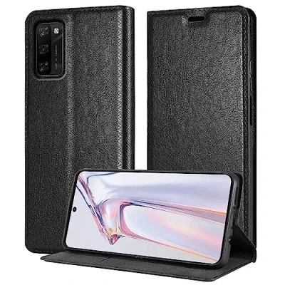 Image de cadorabo Housse Compatible avec Blackview A100 en Noir Nuit Coque de Protection Fermeture magnétique, Fonction Support et Compartiment pour Carte