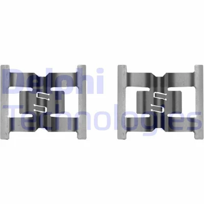 Image de DELPHI LX0682 Kit d&#039;accessoires, plaquette de frein à disque PORSCHE: Cayenne, AUDI: Q7, VOLKSWAGEN: Touareg I