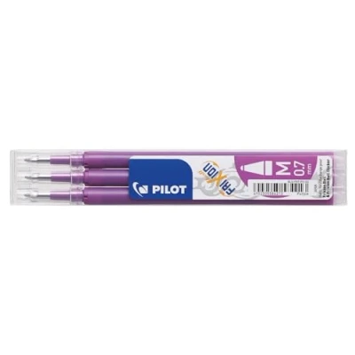 Image de Pilot Chaleur / Friction De La Ligne Milieu Frixion Effaçable Recharge Bille Roulante Pointe 0.7mm Mauve