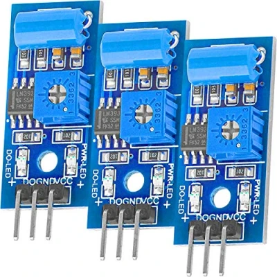 Image de AZDelivery 3 x SW420 Interrupteur d&#039;alerte Vibration Module Capteur Compatible avec Arduino et Raspberry Pi y Compris Un eBook