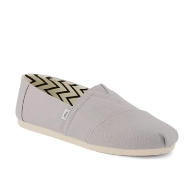 Image de TOMS Homme Alpargata Classic Basket, Toile de Coton recyclé Gris Drizzle, 42.5 EU