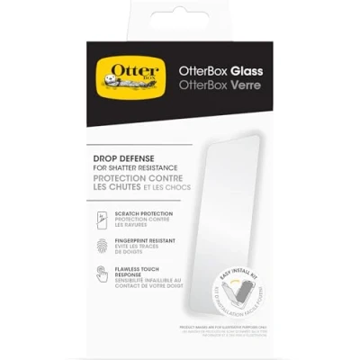 Image de Otterbox Protecteur d&#039;écran Glass pour iPhone 16 Pro Max, Verre trempé, protection contre les rayures, chutes une éclats