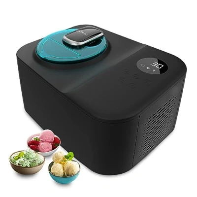 Image de Cecotec Turbine à Glace 1,2 L Gelacy 1200 Touch. 110 W, Machine glaces, Écran tactile, Fenêtre visuelle, Moteur amovible, Glaces en 30 minutes