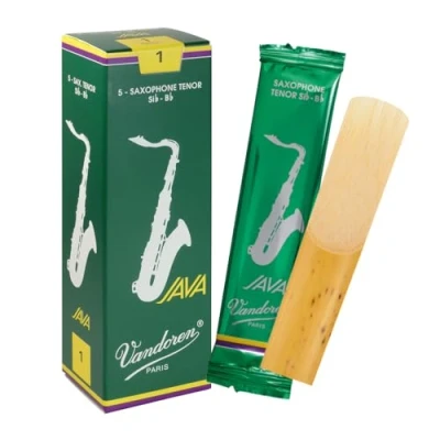 Image de Boite de 5 anches Vandoren série &quot;Java&quot; pour Saxophone Ténor Force 1