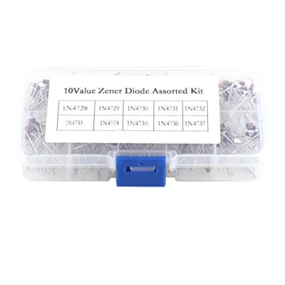 Image de 200pcs 1W Diode Zener 3.3V 7.5V avec Boîte de Rangement 10 Modèles 1N4728 1N4737