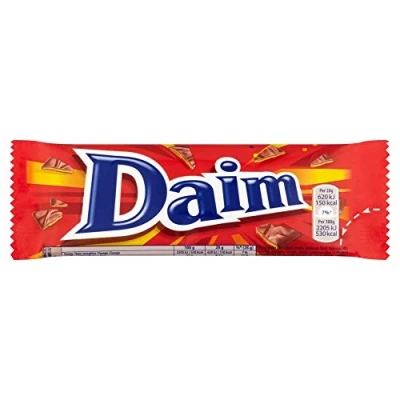 Image de Daim Barre de chocolat au caramel croquant lot 6 barres 28 g