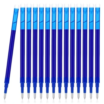 Image de Litimkat 14 Pièces Recharges de Stylo rechange，pointe 0,7 mm，bleues, roller effaçable, encre thermosensible, pour remplaçable