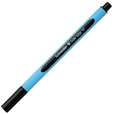 Image de Stylo à bille SCHNEIDER Slider Edge Pointe Moyenne Noir Technologie Viscoglide