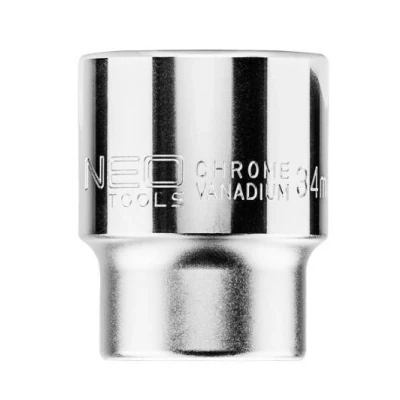 Image de NEO TOOLS 08 316 Clé à douille 3/4 3124 34 mm Acier chrome vanadium hexagonale
