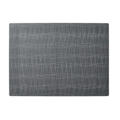 Image de APS 60583 Set de Table en Silicone Lavable, Anti Taches et antidérapant Anthracite 45 x 33 cm