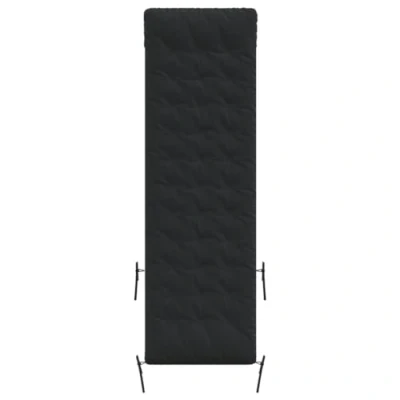 Image de vidaXL coussin de chaise longue noir 160x50x10 cm similicuir daim, coussin, siège, patio, 366542
