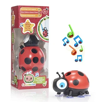 Image de WOW! STUFF CoComelon Toys Porte brosse à dents musical Jouet d&#039;apprentissage préscolaire avec « The Brush Your Teeth Song » Pour tout petits, filles et garçons Âge 2, 3, 4 5 ans