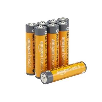 Image de Amazon Basics Piles Alcaline AAA 1,5 V pour le quotidien Lot de 8 (le visuel peut différer)