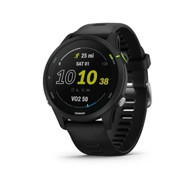 Image de Garmin Forerunner 255, Music Montre GPS Multisports connectée de Running Noire Boitier 46 mm (reconditionné)