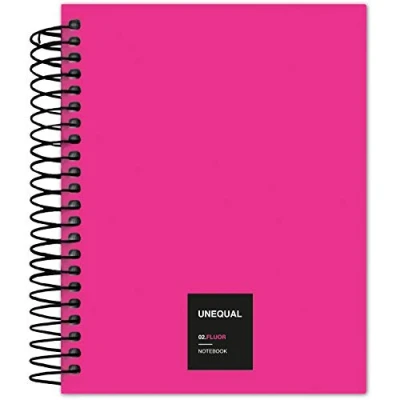 Image de Grafoplás 88546054 Cahier à spirale, quadrillé, 100 feuilles, 70 g, fuchsia, A6