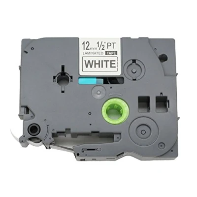 Image de BROVACS 1 ruban adhésif noir sur blanc extra fort compatible avec Brother P Touch TZ S231 TZe 12 mm 1/2&quot; OPA1223