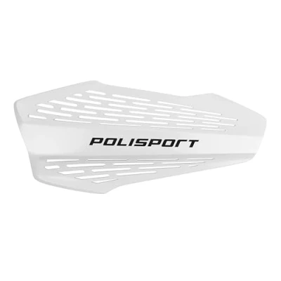 Image de POLISPORT 8308700002 Protège mains MX FORCE 1 point de fixation Style en plastique avec kit montage inclus compatible tous les modèles motocross/enduro couleur blanc