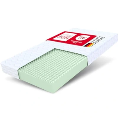 Image de FDM Matelas Mousse PICCHI 120 x 200 cm Épaisseur du 12 dureté H3 (mi Dur) polyuréthanne Réversible Dehoussable Lavable à la Machine.