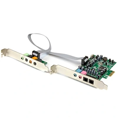 Image de StarTech.com Carte son PCI Express 7.1 canaux pour surround 24 bit 192 KHz (PEXSOUND7CH)