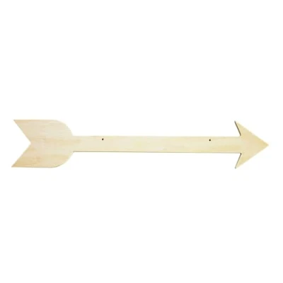 Image de MegaCrea DIY Flèche en Bois à Suspendre A 40 x 7,5 0,7 cm