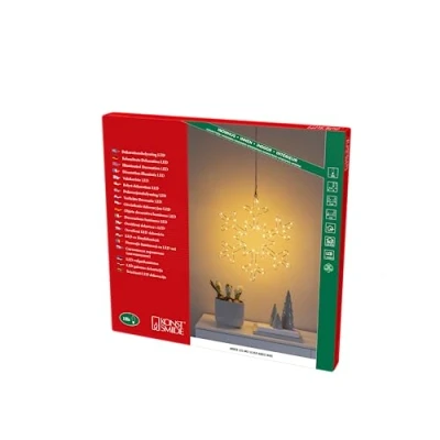 Image de Konstsmide Christmas Lampe décorative LED Flocon de neige argenté