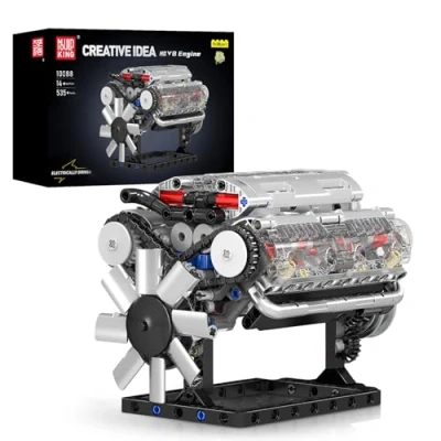 Image de Mould King 10088 Technique V 8 Moteur modèle de Blocs, 535 pièces kit Construction comme Un Jouet/Cadeau/Objets Collection