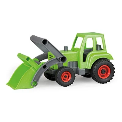 Image de Lena 04213 EcoActives Tracteur avec Chargeur Frontal, véhicule Utilitaire env. 35 cm, Robuste Vert Pelle, Jouet pour Enfants à partir de 2 Ans