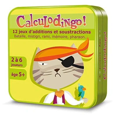 Image de Aritma Calculodingo GS CE2 Jeu de société cartes éducatif A partir 5 ans 2 à 4 joueurs 10 15 min